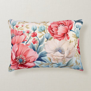 Elegante Romantische Bloem Botanische Tuin Accent Kussen