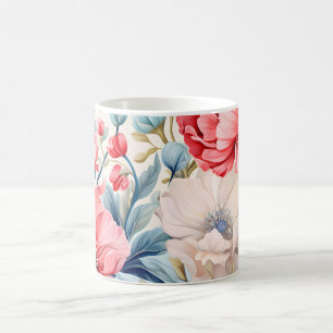 Elegante Romantische Bloem Botanische Tuin Koffiemok