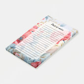 Elegante Romantische Bloem Botanische Tuin Post-it® Notes (Schuin)