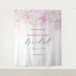 Elegante Romantische Bloem Roze Wandkleed