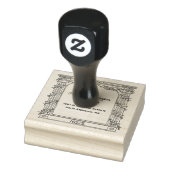 Elegante romantische bloemboog retouradres rubberstempel (Stempel)
