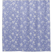 Elegante romantische bloemen pastelpatroon douchegordijn (Voorkant)