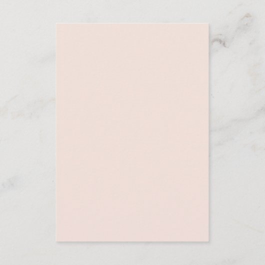 Elegante romantische bloemenbruid en bruidegom bru informatiekaartje (Achterkant)