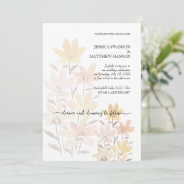 Elegante romantische bloementuin Boho Kaart
