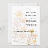Elegante Romantische Bloemige Boho Tuin Kaart (Voorkant)