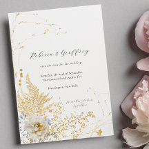 Elegante romantische botanische varen Roos kalligr