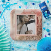 Elegante  romantische bruiloft papieren bordje (Feest)