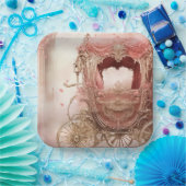 Elegante  romantische bruiloft papieren bordje (Feest)