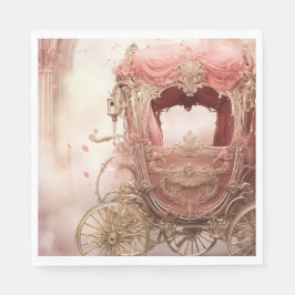 Elegante  romantische bruiloft servet