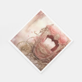 Elegante romantische bruiloft servet (Hoek)