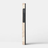 Elegante romantische chique bloemen damast-crème Case-Mate iPhone case (Achterkant / Links)