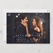 Elegante Romantische Foto | Modern Save The Date (Voorkant)