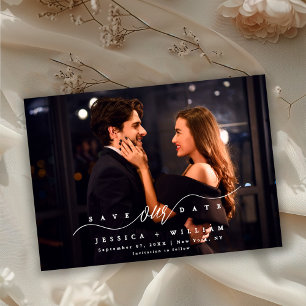 Elegante Romantische Foto   Modern Save The Date