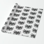 Elegante, romantische Gothic Cadeaupapier (Uitgerold)