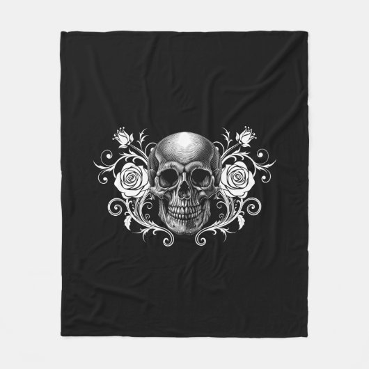 Elegante, romantische Gothic Fleece Deken (Voorkant)