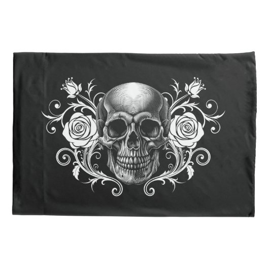 Elegante, romantische Gothic Kussensloop (Achterkant-Links)