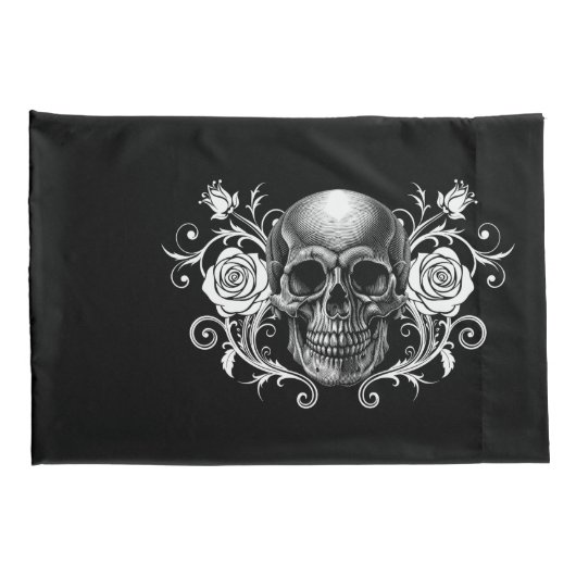 Elegante, romantische Gothic Kussensloop (Achterkant-Rechts)