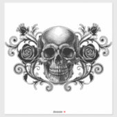 Elegante, romantische Gothic Sticker (Vel)