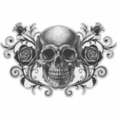 Elegante, romantische Gothic Sticker (Voorkant)