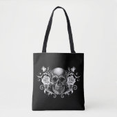 Elegante, romantische Gothic Tote Bag (Voorkant)
