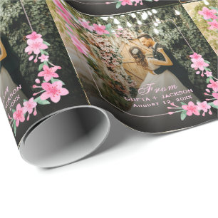 Elegante romantische Happy Valentijnsdag foto Cadeaupapier