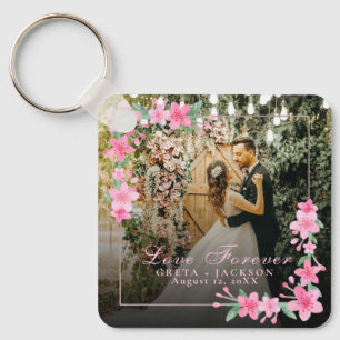 Elegante romantische Happy Valentijnsdag foto Sleutelhanger