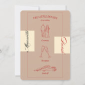 Elegante Romantische Huwelijksuitnodiging Love Nig Kaart (Achterkant)