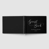 Elegante & romantische kalligrafie bruiloft gastenboek (Volledig)