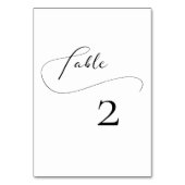 Elegante romantische kalligrafie bruiloft kaart (Voorkant)