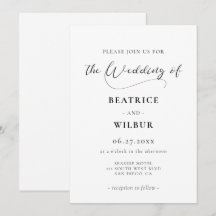 Elegante romantische kalligrafie bruiloft