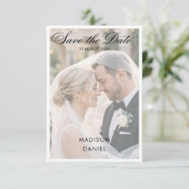 Elegante Romantische Klassieke FOTO SAVE THE DATE