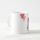 Elegante Romantische Koppel Mok (Voorkant links)