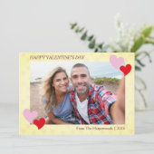 Elegante romantische liefde Valentijnsdag paar fot Kaart (Staand voorkant)