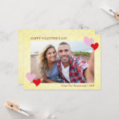 Elegante romantische liefde Valentijnsdag paar fot Kaart (Voorkant / Achterkant in situ)