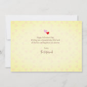 Elegante romantische liefde Valentijnsdag paar fot Kaart (Achterkant)