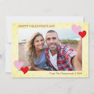 Elegante romantische liefde Valentijnsdag paar fot Kaart