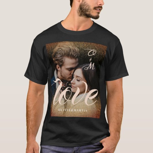 elegante romantische moderne t-shirt (Voorkant)