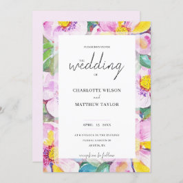 Elegante romantische perzikbloemen Waterverf kunst Kaart