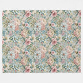Elegante Romantische Rococo Bloemen  Charme Fleece Deken (Voorkant (Horizontaal))