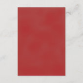 Elegante romantische rode roos bloemenbruiloft det informatiekaartje (Achterkant)