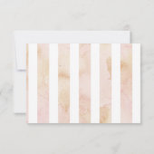 Elegante Romantische Roos Tuin RSVP bruiloft Chic (Achterkant)