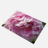Elegante romantische roze bloemen roze Pioenen Deurmat (Schuin)