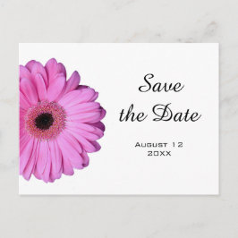 Elegante Romantische Roze Gerbera Daisy Aankondigingskaart