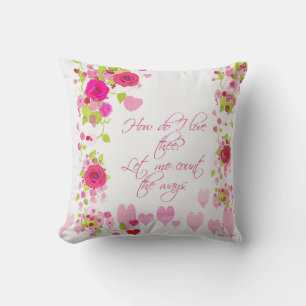 Elegante romantische roze harten en rozen valentij kussen