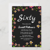 Elegante Romantische Rozen Lichten Bloemen 60ste V Kaart (Voorkant)