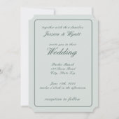 Elegante romantische rustieke dapple paarden bruil kaart (Voorkant)