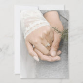 Elegante romantische save the date bruiloftkaart kaart (Achterkant)