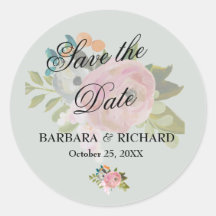 Elegante Romantische Save the Date Enveloppe Zegel