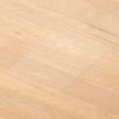 Elegante romantische stijlvolle bruiloft acryl uitnodigingen (Laagn)