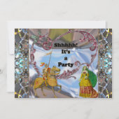 Elegante romantische verrassingsparty-uitnodiging kaart (Voorkant)